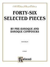 46 Selected Pieces Organ sheet music cover Thumbnail